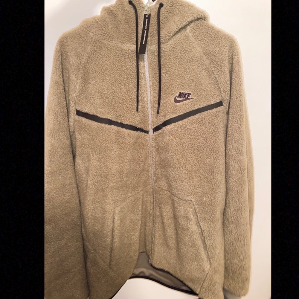 Nike tech fleece fur hoodie